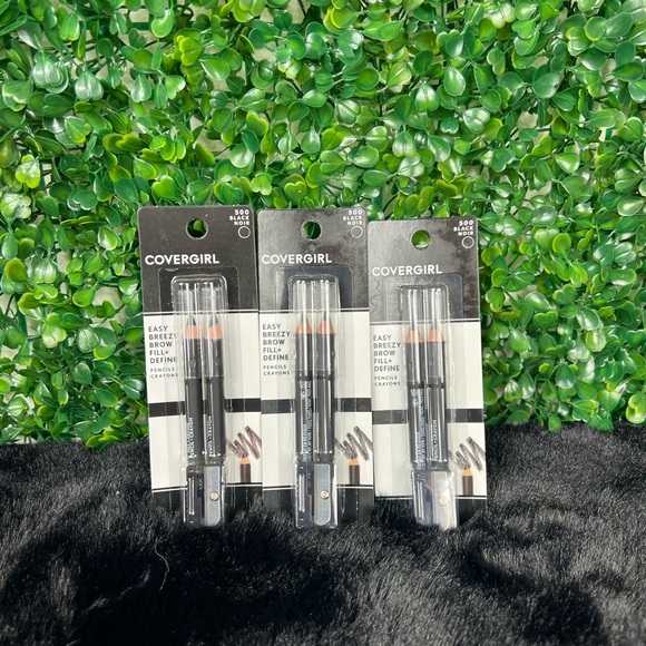 COVERGIRL Easy Breezy Brow Fill + Define Pencils 500 Black 3-Pack with Sharpener - Picture 2 of 6
